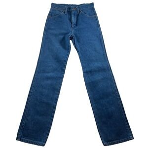 Wrangler Jeans Mens 27x30 Blue Cowboy Cut 093ADEN Western Rodeo Denim Workwear